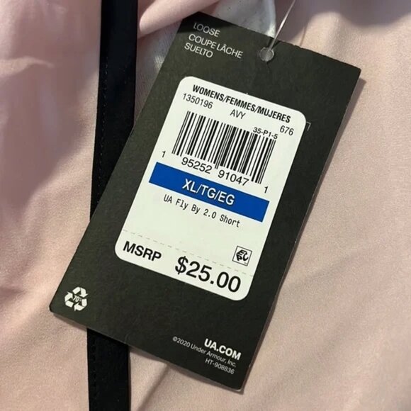 NWT Under Armour Women's Fly By 2.0 Running Shorts - Picture 4 of 4